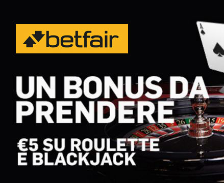 betfair bonus 5 euro roulette blackjack
