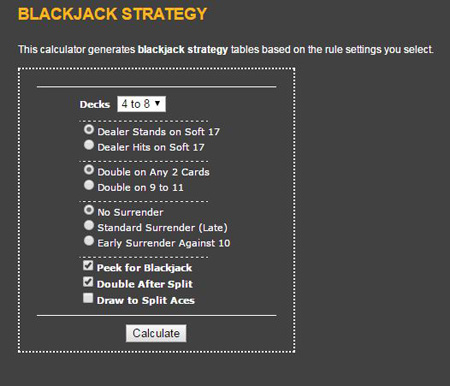 black jack strategy tool