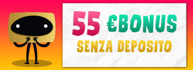 big casino bonus senza deposito 55 euro