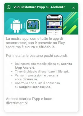 sisal casino app android